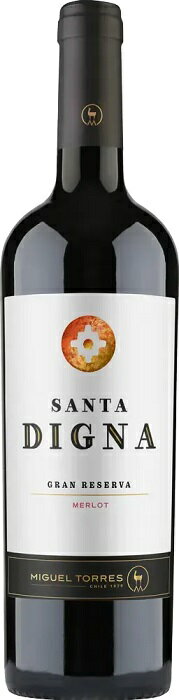 ミゲル　トーレス　チリ / 　サンタ　ディグナ　メルロ　レゼルヴァ　[2023]　750ml・赤　【Miguel Torres Chile】 Santa Digna Merlot Reserva