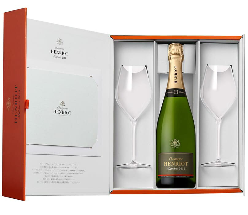アンリオ ブリュット ミレジメ (グラスセット) [2014] 750ml 泡白CHAMPAGNE HENRIOT BRUT MILLESIME 2014 GLASS SET mashimo-10039953 酒宝庫 MASHIMO サンプル画像2