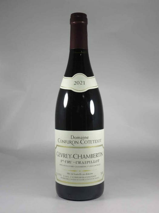 ●コンフュロン コトティド ジュヴレ シャンベルタン プルミエ クリュ クレピヨ  750ml 赤CONFURON COTETIDOT Gevrey Chambertin 1er Cru Craipillot