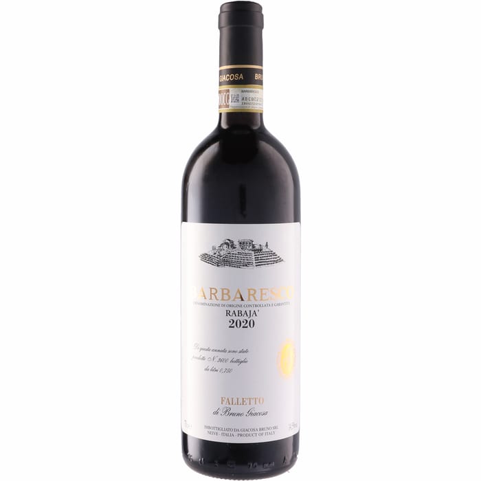 ●ファッレット ディ ブルーノ ジャコーザ バルバレスコ ラバヤ  750ml 赤Azienda Agricola Falletto di Bruno Giacosa Barbaresco Rabaja