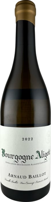 〇アルノー バイヨ ブルゴーニュ アリゴテ  750ml 白Arnaud Baillot Bourgogne Aligote