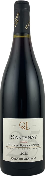 〇カンタン ジャノ サントネ プルミエ クリュ パスタン  750ml 赤Quentin Jeannot Santenay 1er Cru Passetemps