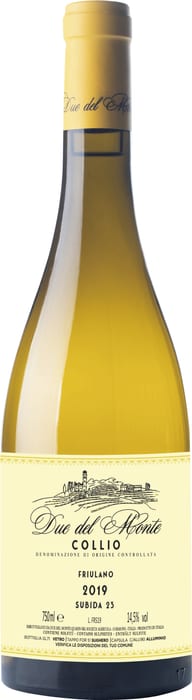 〇ドゥエ デル モンテ フリウラーノ スビーダ23  750ml 白Due del Monte Friulano Subida 23
