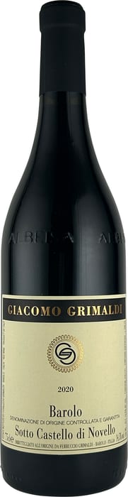 〇ジャコモ グリマルディ バローロ ソット カステッロ ディ ノヴェッロ  750ml 赤Giacomo Grimaldi Barolo Sotto Castello di Novello
