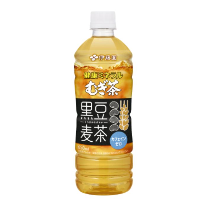 伊藤園 健康ミネラルむぎ茶 黒豆麦茶 650ml×24本入り 1ケース