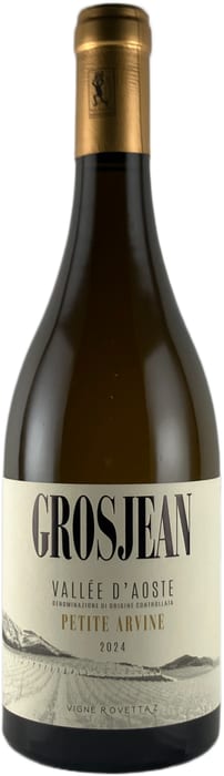 〇グロジャン ヴァッレ ダオスタ プティット アルヴィーヌ ヴィーニュ ロヴェッタ  750ml 白Grosjean Vallee d’Aoste Petite Arvine Vigne Rovettaz