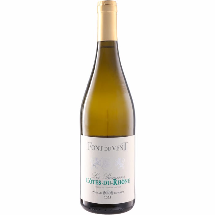〇フォン デュ ヴァン コート デュ ローヌ レ プロメス  750ml 白Font du Vent Font du Vent Cotes du Rhone Blanc ''Les Promesses''