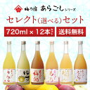 梅乃宿酒造 / 和の果実酒 セレクトセット 720ml×12本