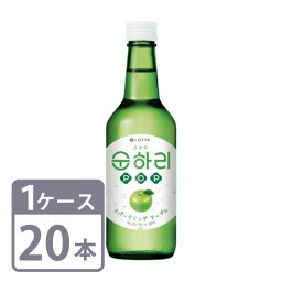 リキュール 12% スナリ POP スパークリングアップル 360ml 瓶 20本 1ケース 韓国 焼酎 炭酸 送料無料