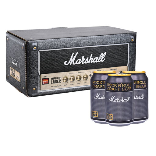 ビール ギフト マーシャル Marshall アンプトアップ・ラガー 330ml 缶×8本 入りギフトボックス 送料無料