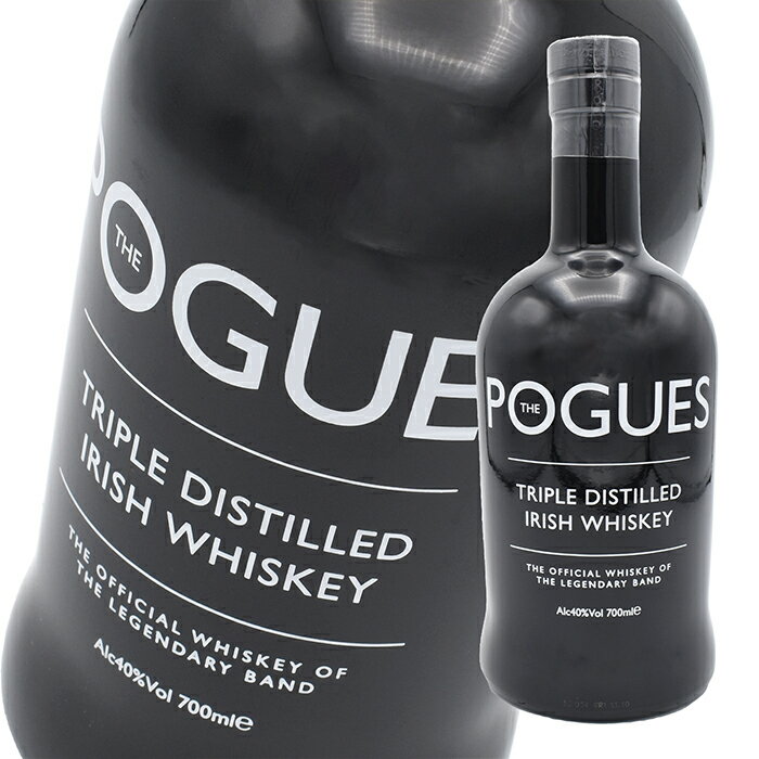 ウイスキー 40度 ポーグス アイリッシュウイスキー 700ml 黒 瓶 1本 THE POGUES