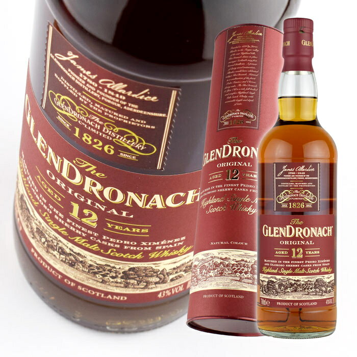 GLENDRONACH ウイスキー 43度 グレンドロナック 12年 オリジナル 700ml 1本