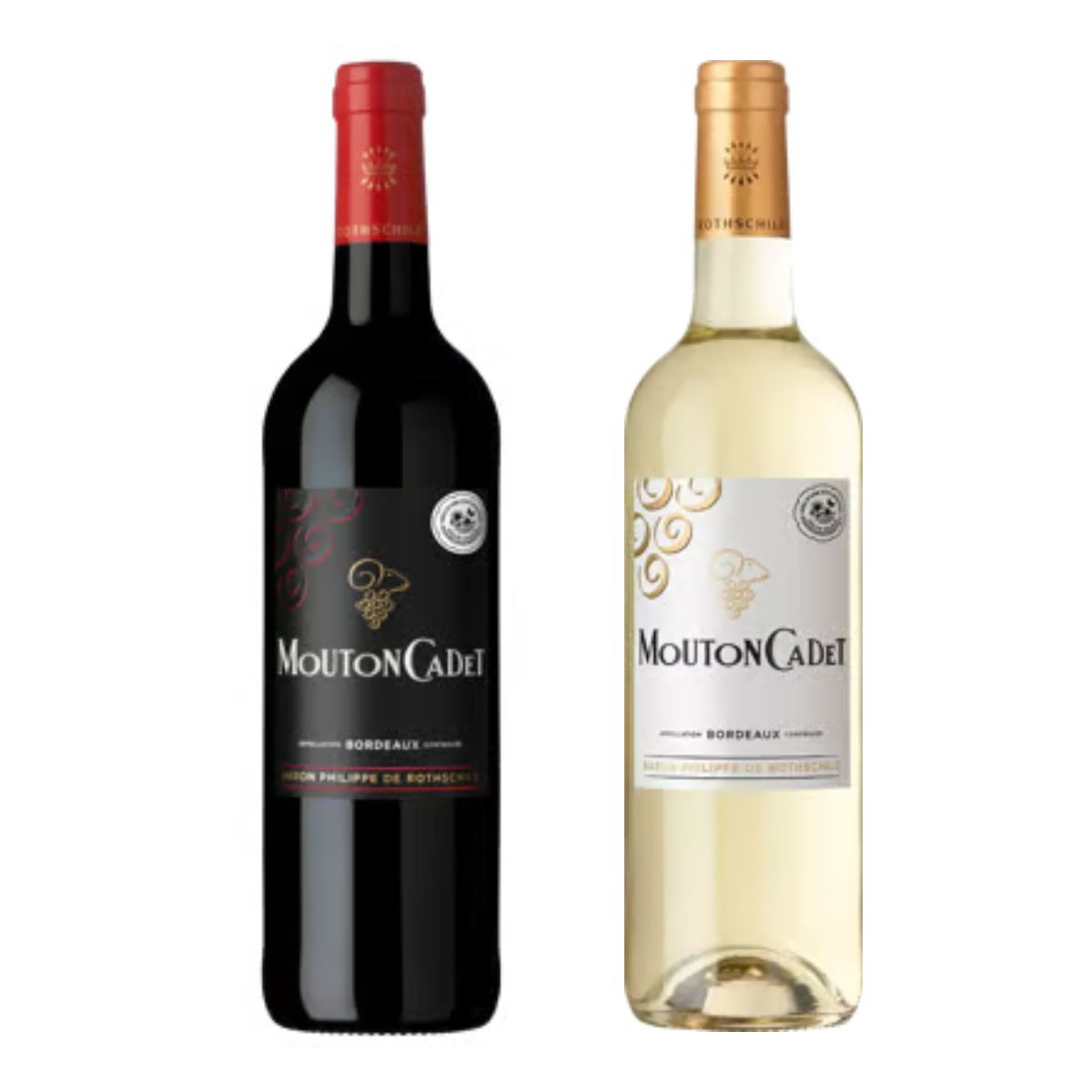 ワインセット ムートンカデ ルージュ＆ブラン 赤・白 2種アソート 750ml×各1本 計2本セット 送料無料