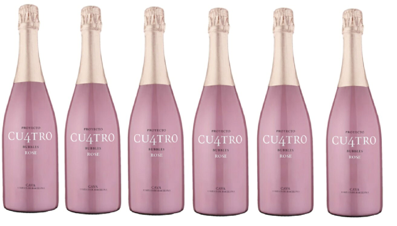 ワインセット クロ モンブラン プロジェクト クワトロ カヴァ ロゼ 6本セット 750ml ロゼ泡 送料無料 スパークリングワイン,ワインセット,ロゼ泡,スペイン