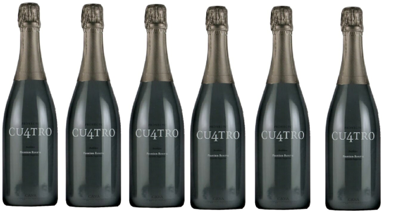 ワインセット クロ モンブラン プロジェクト クワトロ カヴァ プレミアム レゼルヴァ 6本セット 750ml 白泡 送料無料 スパークリングワイン,ワインセット,白泡,スペイン