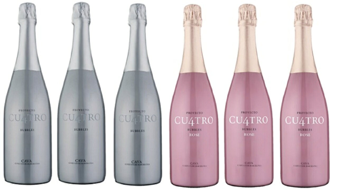 ワインセット クロ モンブラン プロジェクト クワトロ カヴァ 白×3&ロゼ×3 アソート 6本セット 750ml 白泡 ロゼ泡 送料無料 スパークリングワイン,ワインセット,白泡,ロゼ泡,スペイン