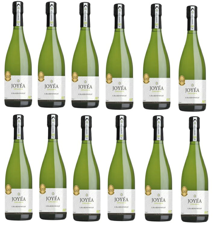 ワインセット シャヴァン ジョエア オーガニック スパークリング シャルドネ（ノンアルコールワイン）12本セット 750ml 白泡 送料無料 ノンアルコール,スパークリングワイン,ワインセット,フランス,