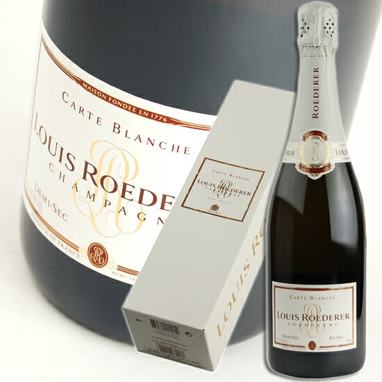 ルイ　ロデレール / 　カルト　ブランシュ　ドゥミ　セック　[NV]　750ml・白泡　専用BOX付　【Louis Roederer】 Carte Blanche Demi Sec