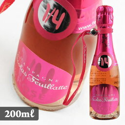 【ニコラ　フィアット】　ワンフォー　ロゼ　[NV]　200ml・ロゼ泡　【Nicolas Feuillatte】 One Four Pink 【シャンパーニュ】