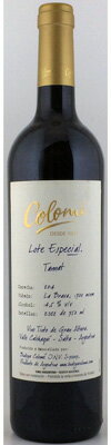 ボデガ　コロメ　ロテ　エスペシアル　タナ　　750ml　赤Bodega Colome Lote Especial Tannat