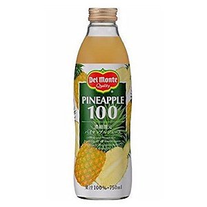 デルモンテ / パイナップル　ジュース　100　750ml　瓶 1