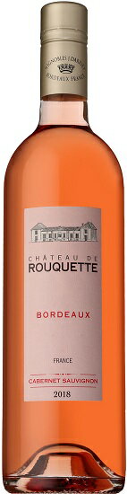 【シャトー　ド　ルーケット】　ボルドー　ロゼ（SC）　[2018]　750ml　ロゼ　【CHATEAU DE ROUQUETTE】 BORDEAUX ROSE