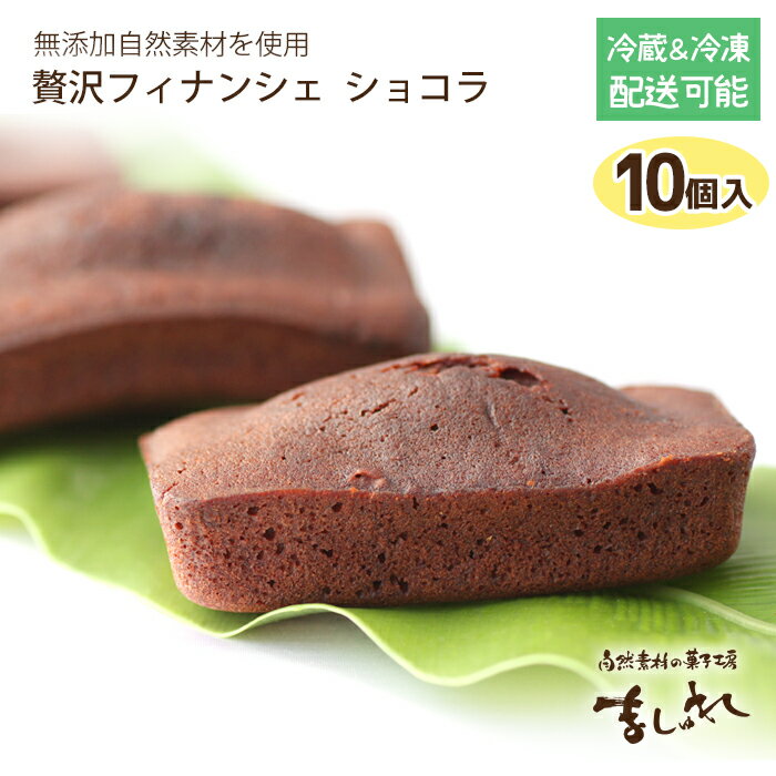 ショコラフィナンシェ(10個セット)有機JAS認定の無農薬北海道産小麦&オーガニックココア使用!ギフト詰め合わせ引き菓子法事内祝いお返しお歳暮【楽ギフ_のし】北...