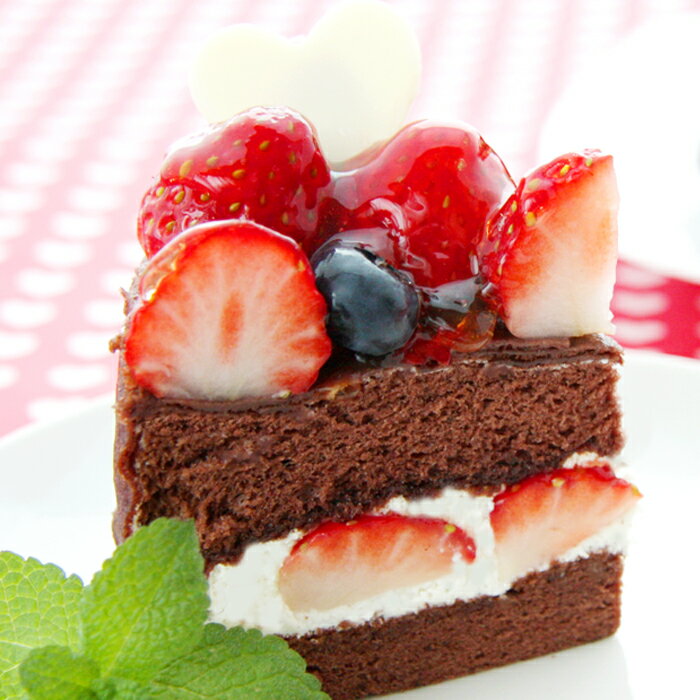 【バレンタイン】宝石苺の贅沢ケーキ『ルビープレミアムショコラ』12cm(4号)・15cm(5号)北海道産オーガニック素材【バレンタイン ケーキ】【バレンタイン　チョコ】【バレンタイン チョコレート】【バレンタイン チョコレートケーキ】格安通販　バレンタイン　人気　ランキング