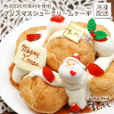 ●クリスマス限定●シュークリームケーキ 単品【クリスマスケーキ早期発送】【送料無料※地域別送料差額有】※同梱包不可
