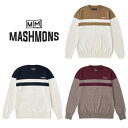 マシュモンズ MASHMONS Bicolor border Pullover バイカラー ボーダー プルオーバー ニット ゴルフ シンプル ギフト プレゼント...