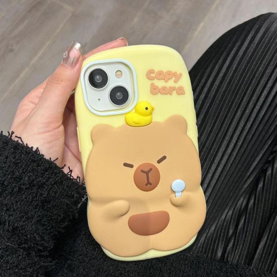 樂天商城 - スマホケース iPhone11カバー ケース おしゃれ カピバラ 携帯 iPhone12 13 14 15 アイフォンケース 遊園地 韓国風 インス映え かわいい