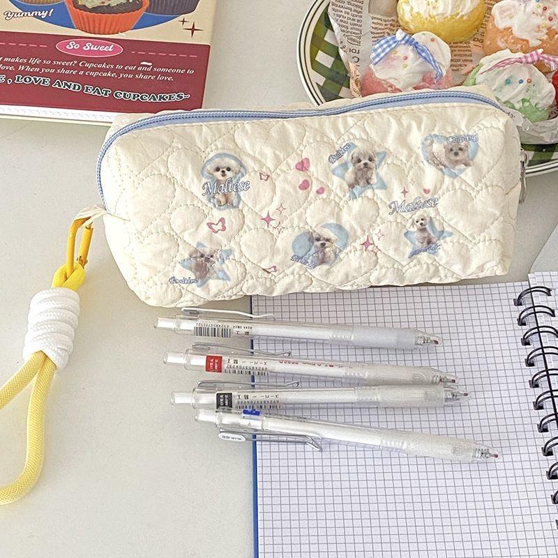 Rakuten - ペンケース かわいい 高校生 大学生 小学生 韓国 可愛い かわいい ペンポーチ 筆記用具 筆箱 筆入れ おしゃれ 大容量 文房具 可愛い インス映え 犬 いぬ