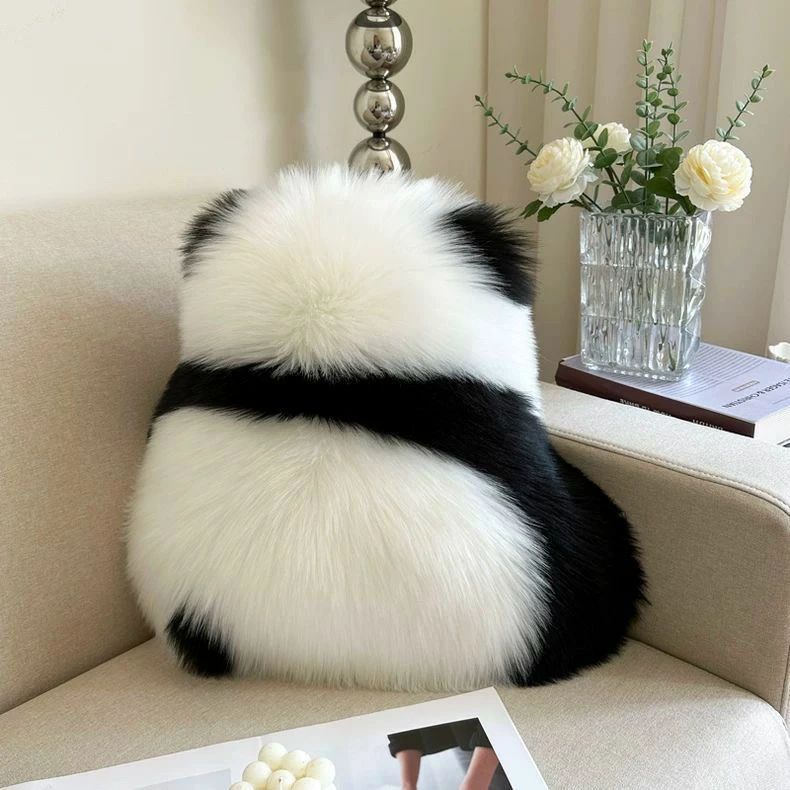 Rakuten - パンダ panda ぱんだ クッション 抱き枕 モダン おしゃれ オシャレ 無機質 韓国インテリア ふわふわ もこもこ シンプル かわいい ギフト おもちゃ インテリア ぬいぐるみ 癒しグッズ