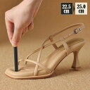 ストラップサンダル レディース 7cm ヒール アンクルストラップ ハイヒール パンプス レディース 靴 歩きやすい 疲れない 女性 通気性 美脚 夏 とても柔らかい 大きいサイズ ブラック ベージュ 会社 通勤 旅行