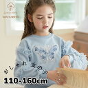袖刺繍トレーナー| キッズ ベビー 子供 子供服 キッズ服 女の子 ガールズ 春服 長袖 トップス トレーナー キッズトレーナー 長袖トレーナー プルオーバー ...