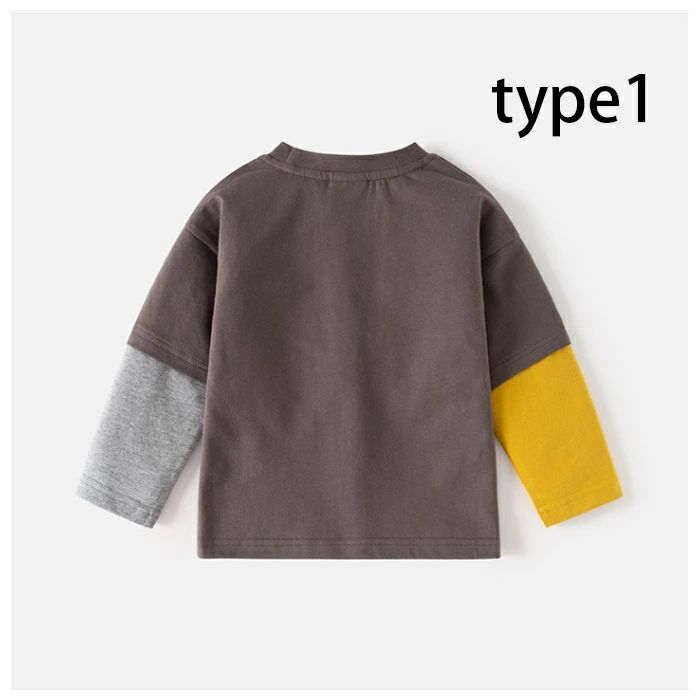 送料無料 子供服 男の子 コットンTシャツ 90cm-130cm 春秋 新品 長袖 Tシャツ 子ども服 かわいい リスの刺繍 キッズ トップス Tシャツ 普段着 通学着 通園着 ベビー服 兄弟 双子 ストライプ柄 Tシャツ tシャツ 誕生日 プレゼント