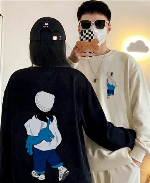 Rakuten - ペアルック パーカー ブランド ペアルック カップル お揃い 服 レディース おしゃれ 春 カップル ペアルック トレーナー 韓国 大きいサイズ リンクコーデ ペアルック 冬 カップル カップル お揃い プレゼント コーデ メンズ ブランド かわいい 秋