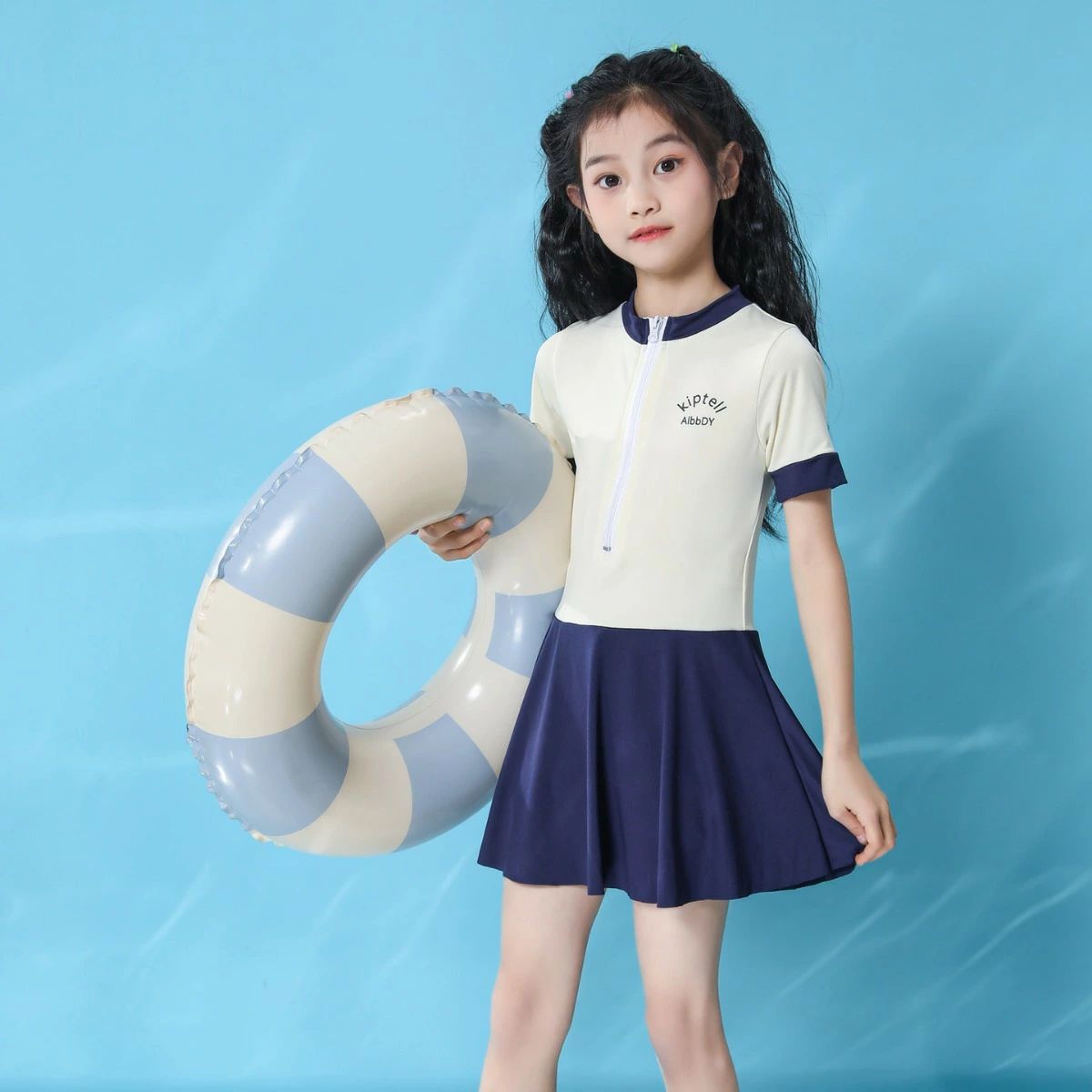 樂天商城 - 送料無料 水着 女の子 半袖 ワンピース キッズ水着 子供用 オールインワンタイプ ワンピースデザイン こども みずぎ レッスン スイム