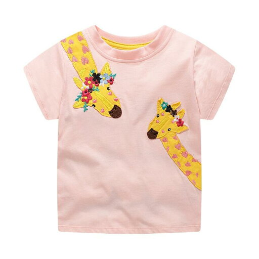 送料無料 Tシャツ 女の子 半袖Tシャツ 98%綿 夏 ガールズ トップス キッズ 夏服 上着 普段着 おもしろ キリン柄 カジュアル ファッショ 送料無料 Tシャツ 女の子 半袖Tシャツ 98%綿 夏 ガールズ トップス キッズ 夏服 上着 普段着 おもしろ キリン柄 カジュアル ファッショ
