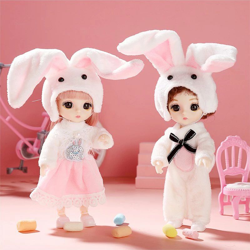おもちゃ 人形 着せ替え人形 女の子 人形遊び ドール ごっこ遊び おままごと 洋服 ドレス お姫様 関節可動 17cm かわいい 誕生日 プレゼ