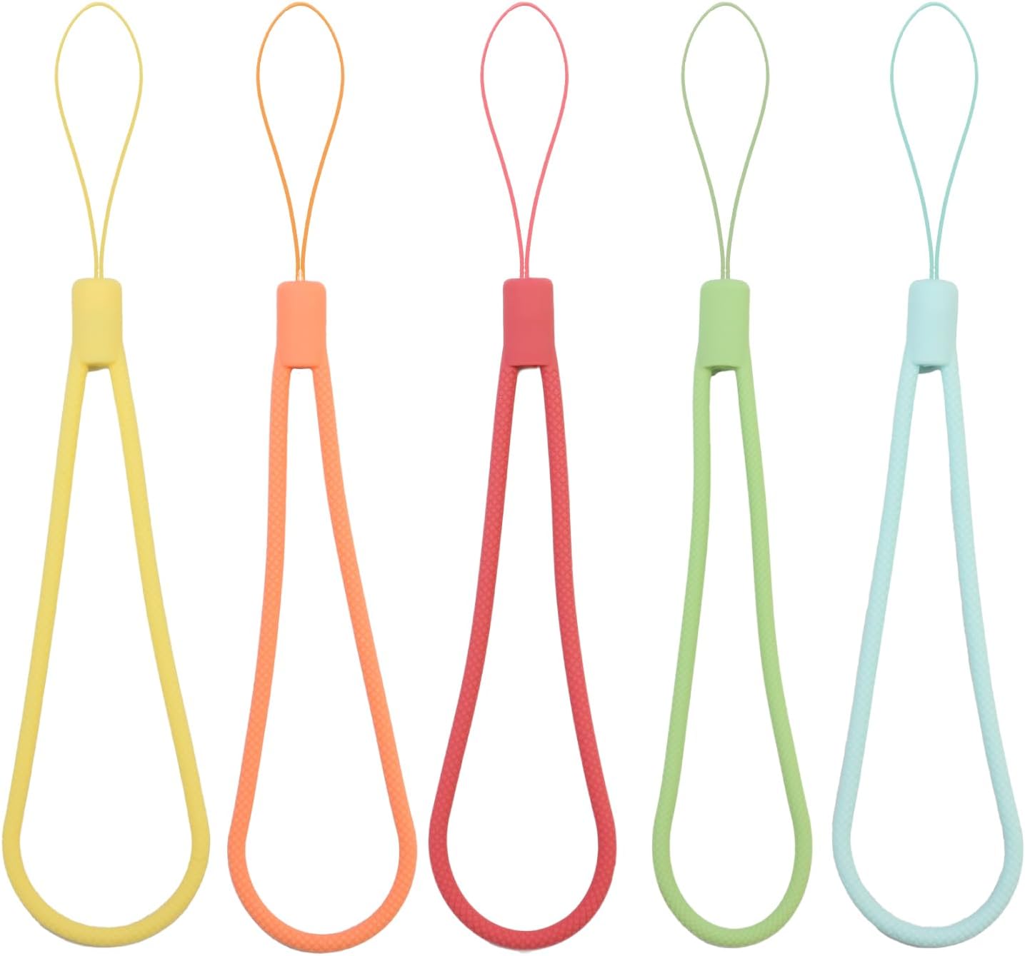 [きらきらぷんぷん丸] シリコン ストラップ 【5色5本セット】 Bタイプ スマホ 携帯 落下防止 手首 防水..
