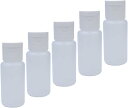 トラベル ミニ ボトル プラスチック 20ml キャップ白色 5本セット 半透明 液体 化粧品 保存 詰め替え 小分け 旅行 出張 お出かけ きらきらぷんぷん丸 TMB-001(4)