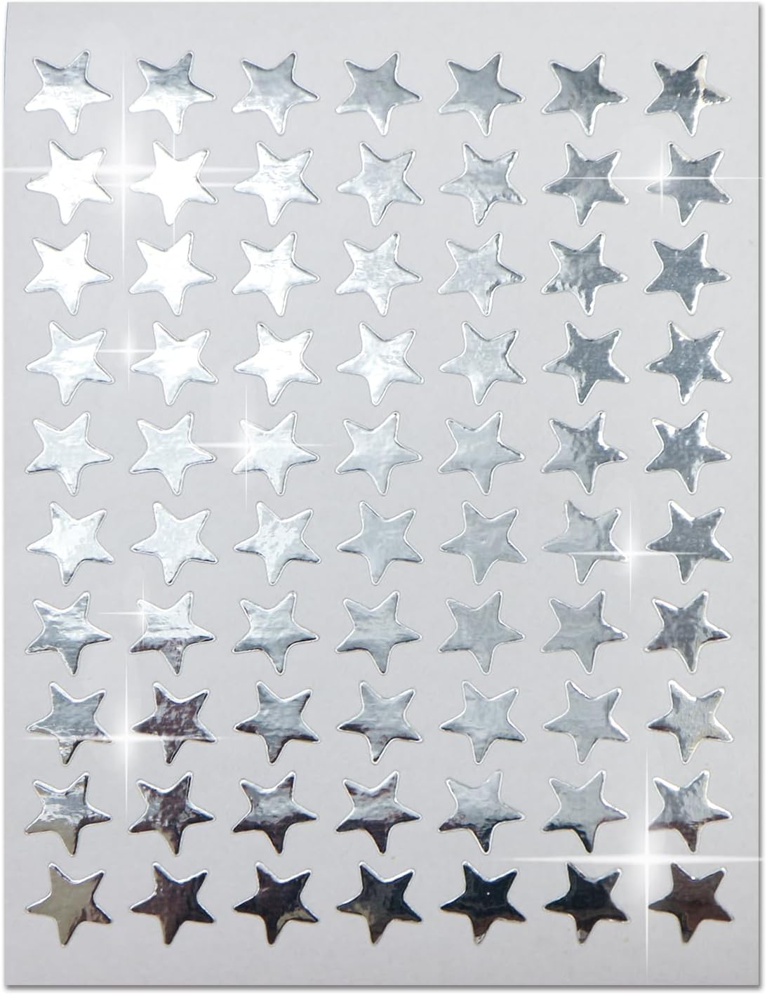 Rakuten - ごほうびシール 星 シルバー 1シート70枚×10シート入り シールサイズ 11×11mm きらきらぷんぷん丸 YS-031