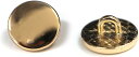 メタルボタン フラット 【ゴールド 鏡面仕上げ】 金 ビジュー 飾り 縫製 袖口 20個入り 【11.5mm】 きらきらぷんぷん丸 B-138