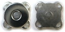 磁気ボタン 【シルバー】 銀 縫い付けタイプ 打ち具不要 マグネットボタン 5個入り 【10mm】 きらきらぷんぷん丸 B-167