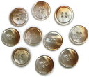 グラデーション 四つ穴ボタン 【ベージュ】 ボタン スーツボタン コートボタン カラーボタン 10個入り 【20mm】 きらきらぷんぷん丸 B-699
