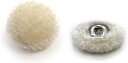 ベロアボタン 【ベージュ】 くるみボタン ボタン 飾りボタン つつみボタン 15個入り 【10mm】 きらきらぷんぷん丸 B-632