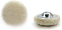 ベロアボタン 【ベージュ】 くるみボタン ボタン 飾りボタン つつみボタン 8個入り 【18mm】 きらきらぷんぷん丸 B-635