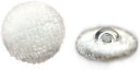 ベロアボタン 【ホワイト】 白 くるみボタン ボタン 飾りボタン つつみボタン 15個入り 【10mm】 きらきらぷんぷん丸 B-639
