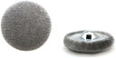 ベロアボタン 【グレー】 灰色 くるみボタン ボタン 飾りボタン つつみボタン 6個入り 【30mm】 きらきらぷんぷん丸 B-652